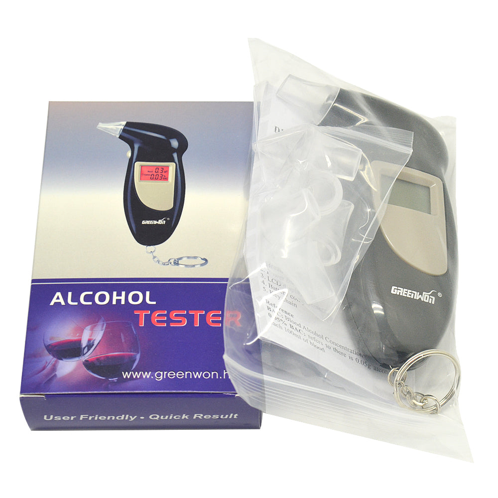 Breath Alcohol Tester - Elifestore New Digital Breath Breathalyzer  Breathalyser Blood Alcohol Level Tester Analyzer with LCD display Keychain